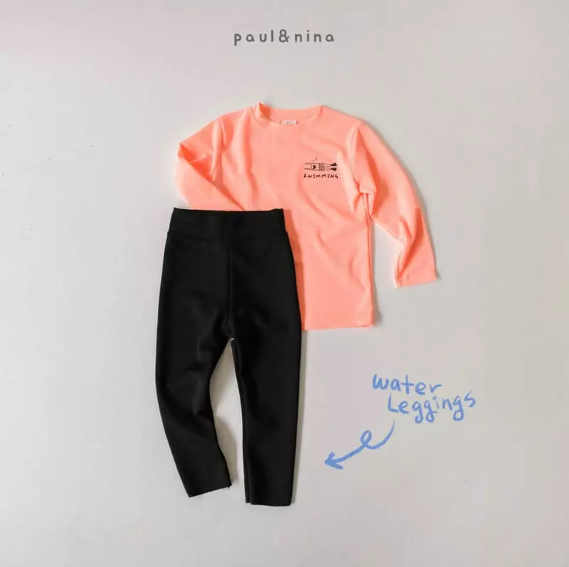 Paul & Nina - Korean Children Fashion - #toddlerclothing - Summer Swim Long Leggings - 4