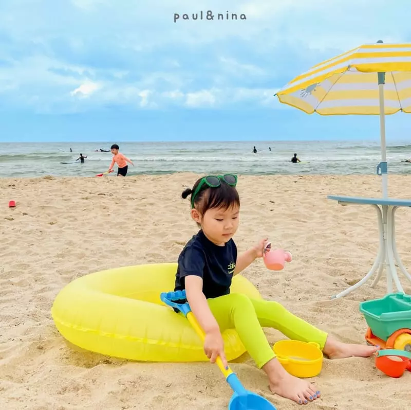 Paul & Nina - Korean Children Fashion - #toddlerclothing - Swim Short Sleeves Rashgaurd - 5