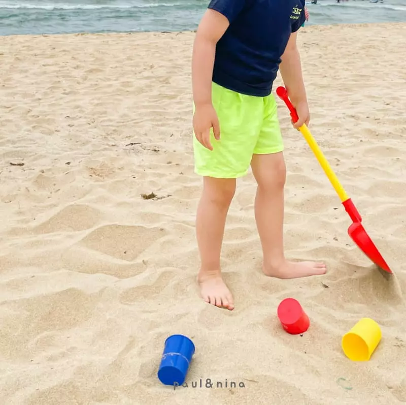 Paul & Nina - Korean Children Fashion - #todddlerfashion - Half Swim Shorts - 4