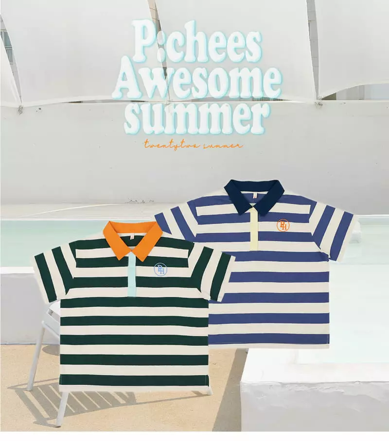 Peach-Cream - Korean Junior Fashion - #kidsstore - Lucks Tee