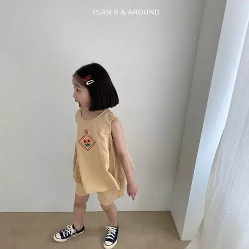 Plan B - Korean Children Fashion - #childofig - Cherry Top Bottom Set - 5