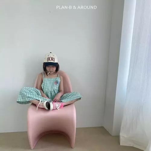 Plan B - Korean Children Fashion - #childofig - Check Dia One-piece - 11