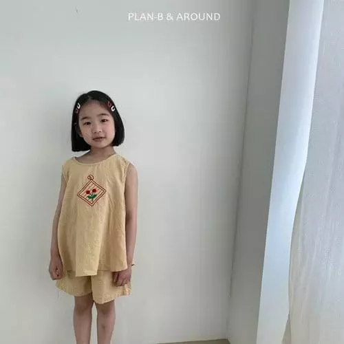 Plan B - Korean Children Fashion - #childrensboutique - Cherry Top Bottom Set - 6