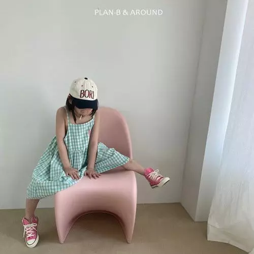 Plan B - Korean Children Fashion - #childrensboutique - Check Dia One-piece - 12