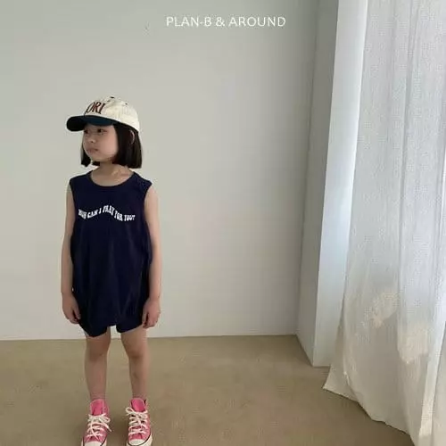 Plan B - Korean Children Fashion - #designkidswear - For You Mango Sleeveless Top Bottom Set