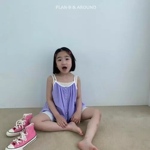 Plan B - Korean Children Fashion - #discoveringself - Color Piping Sleeveless - 3