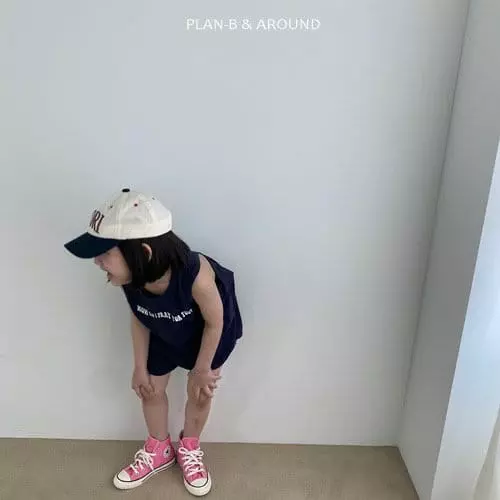 Plan B - Korean Children Fashion - #discoveringself - For You Mango Sleeveless Top Bottom Set - 2