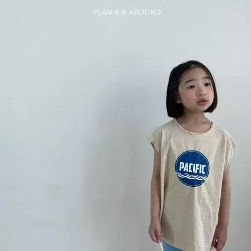 Plan B - Korean Children Fashion - #fashionkids - Pacific Slit Sleeveless - 5