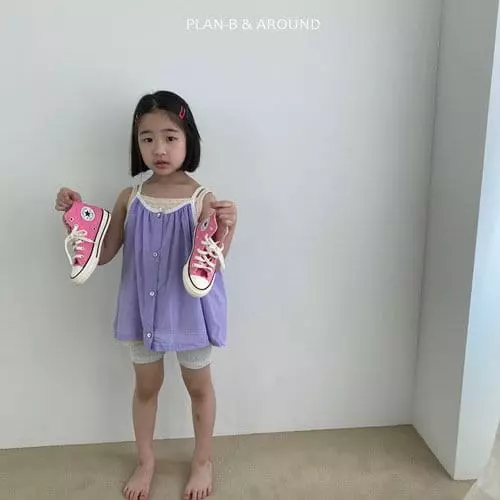 Plan B - Korean Children Fashion - #discoveringself - Color Piping Sleeveless - 4