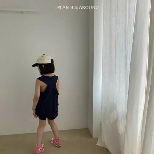 Plan B - Korean Children Fashion - #fashionkids - For You Mango Sleeveless Top Bottom Set - 3
