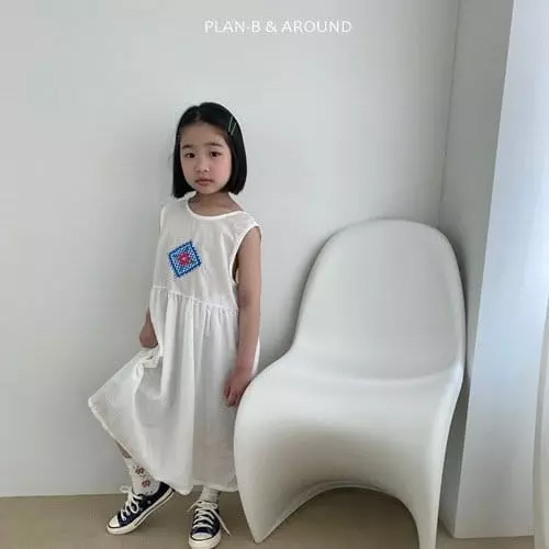 Plan B - Korean Children Fashion - #kidsshorts - Diamond Check One-piece - 3