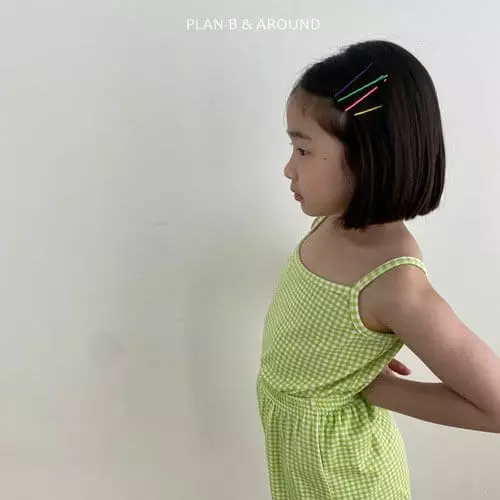 Plan B - Korean Children Fashion - #kidsstore - Check Top Bottom Set - 12