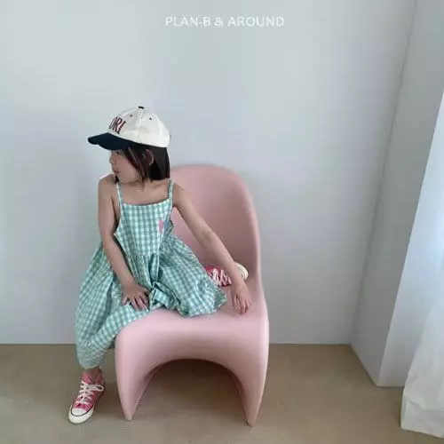 Plan B - Korean Children Fashion - #kidzfashiontrend - Check Dia One-piece - 2