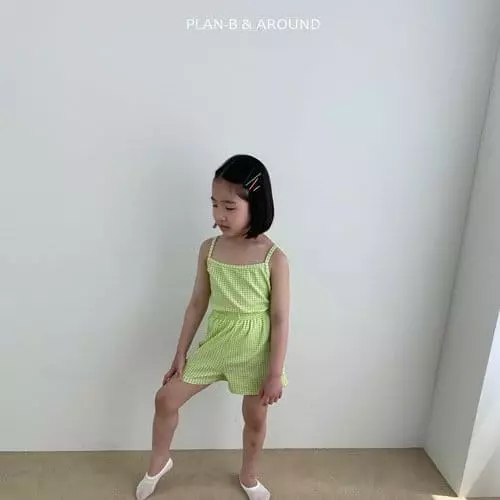 Plan B - Korean Children Fashion - #magicofchildhood - Check Top Bottom Set - 2