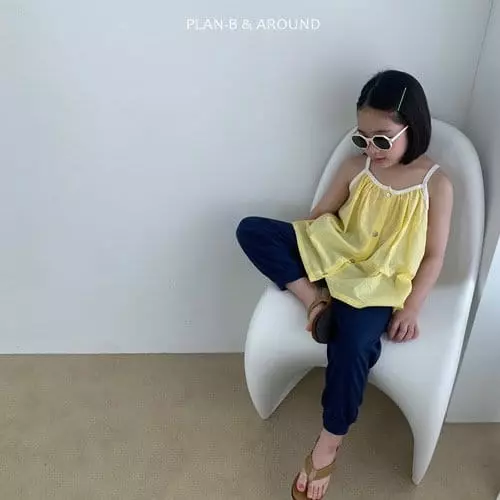 Plan B - Korean Children Fashion - #minifashionista - Color Piping Sleeveless - 11