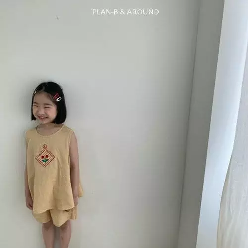 Plan B - Korean Children Fashion - #prettylittlegirls - Cherry Top Bottom Set - 3