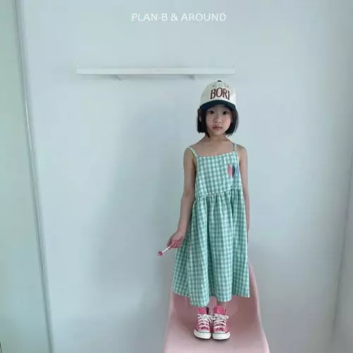 Plan B - Korean Children Fashion - #stylishchildhood - Check Dia One-piece - 10