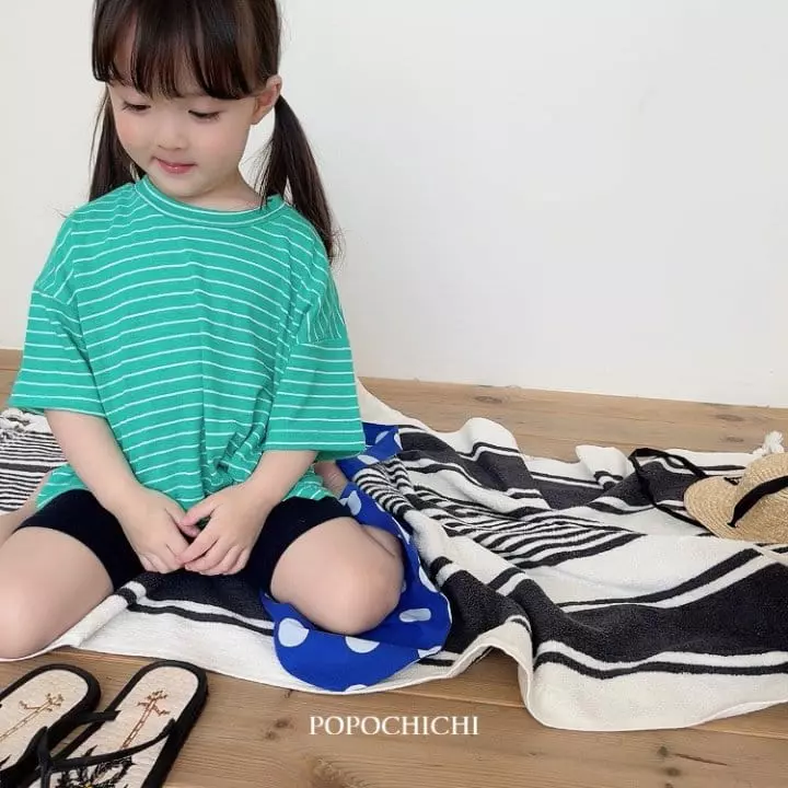 Popochichi - Korean Children Fashion - #prettylittlegirls - Linen Stripes Tee - 4