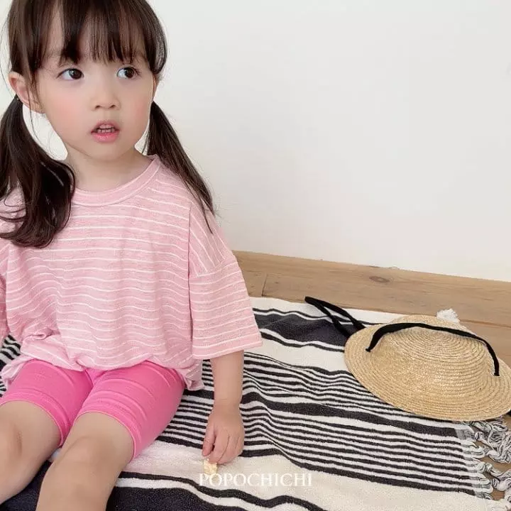 Popochichi - Korean Children Fashion - #childrensboutique - Linen Stripes Tee - 6