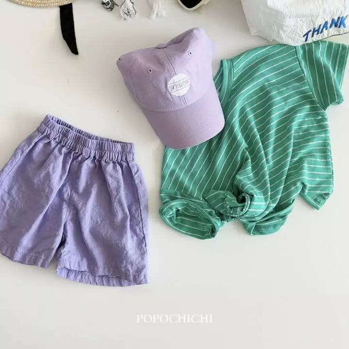 Popochichi - Korean Children Fashion - #kidzfashiontrend - Linen Stripes Tee - 12