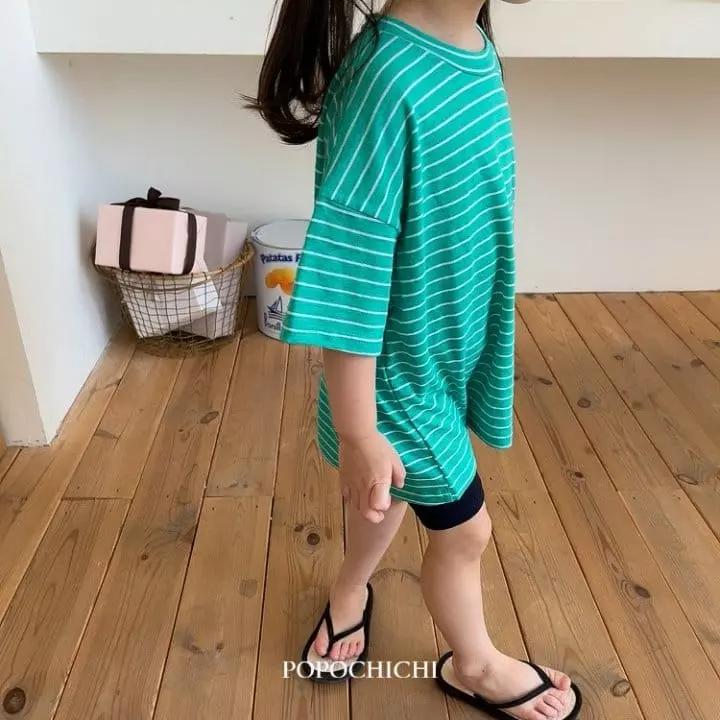 Popochichi - Korean Children Fashion - #magicofchildhood - Linen Stripes Tee