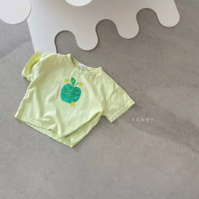 Raker - Korean Children Fashion - #designkidswear - Apple Tee - 2
