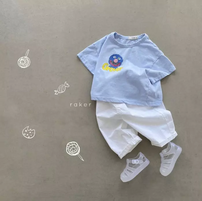 Raker - Korean Children Fashion - #kidzfashiontrend - Grover Tee - 6