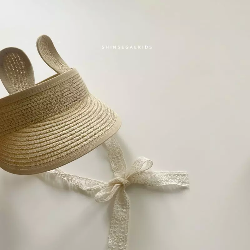 Shinseage Kids - Korean Children Fashion - #childrensboutique - Rabbi Lace String Sun Cap