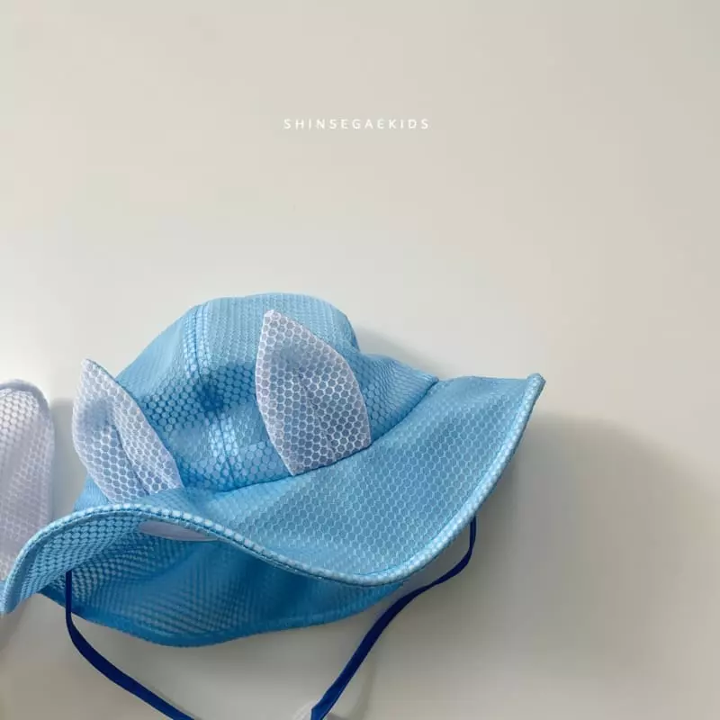Shinseage Kids - Korean Children Fashion - #designkidswear - Rabbit Mesh String Bucket Hat - 3