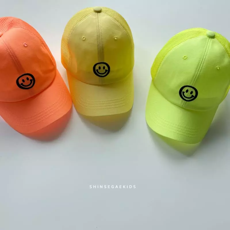 Shinseage Kids - Korean Children Fashion - #kidsshorts - Smile Mesh Hat - 3