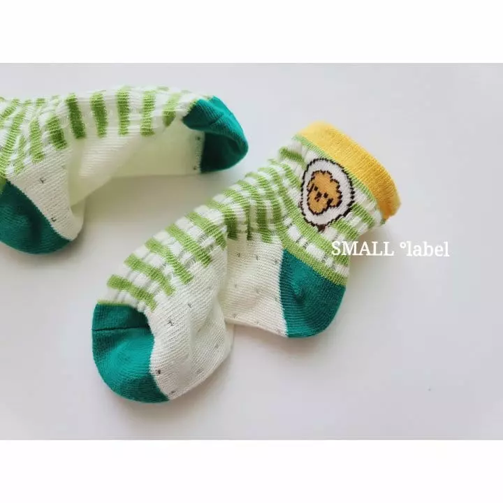 Small Label - Korean Children Fashion - #designkidswear - Green Puppy Socks Set - 3