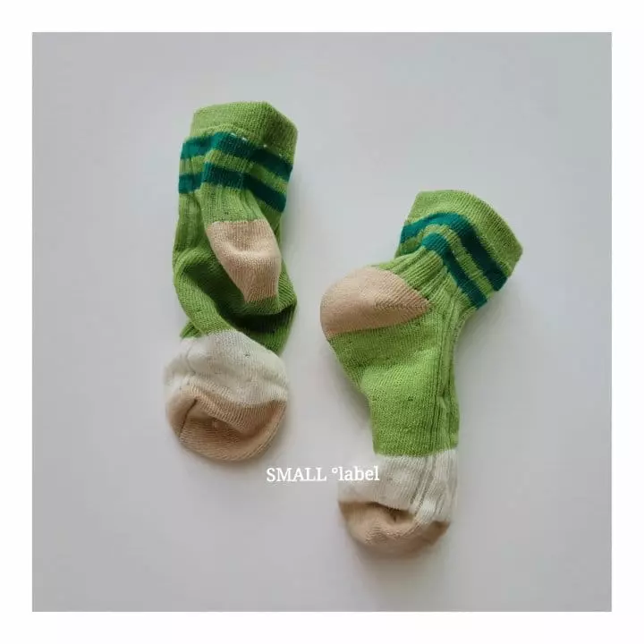 Small Label - Korean Children Fashion - #kidsstore - Green Puppy Socks Set - 7