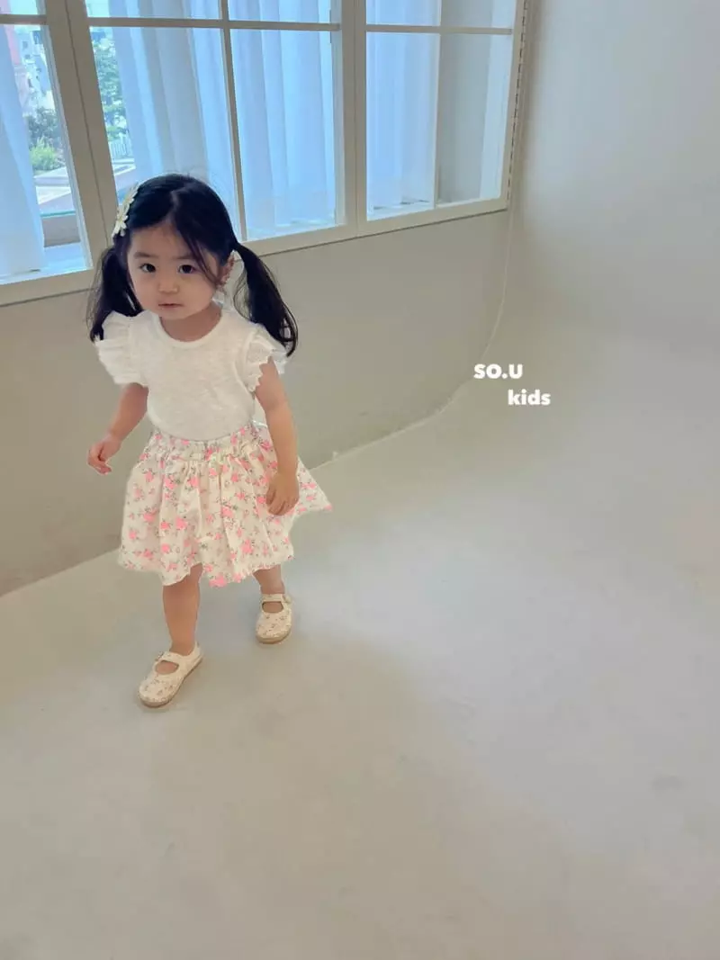 So U - Korean Children Fashion - #designkidswear - Flower Shirring Skirt - 9