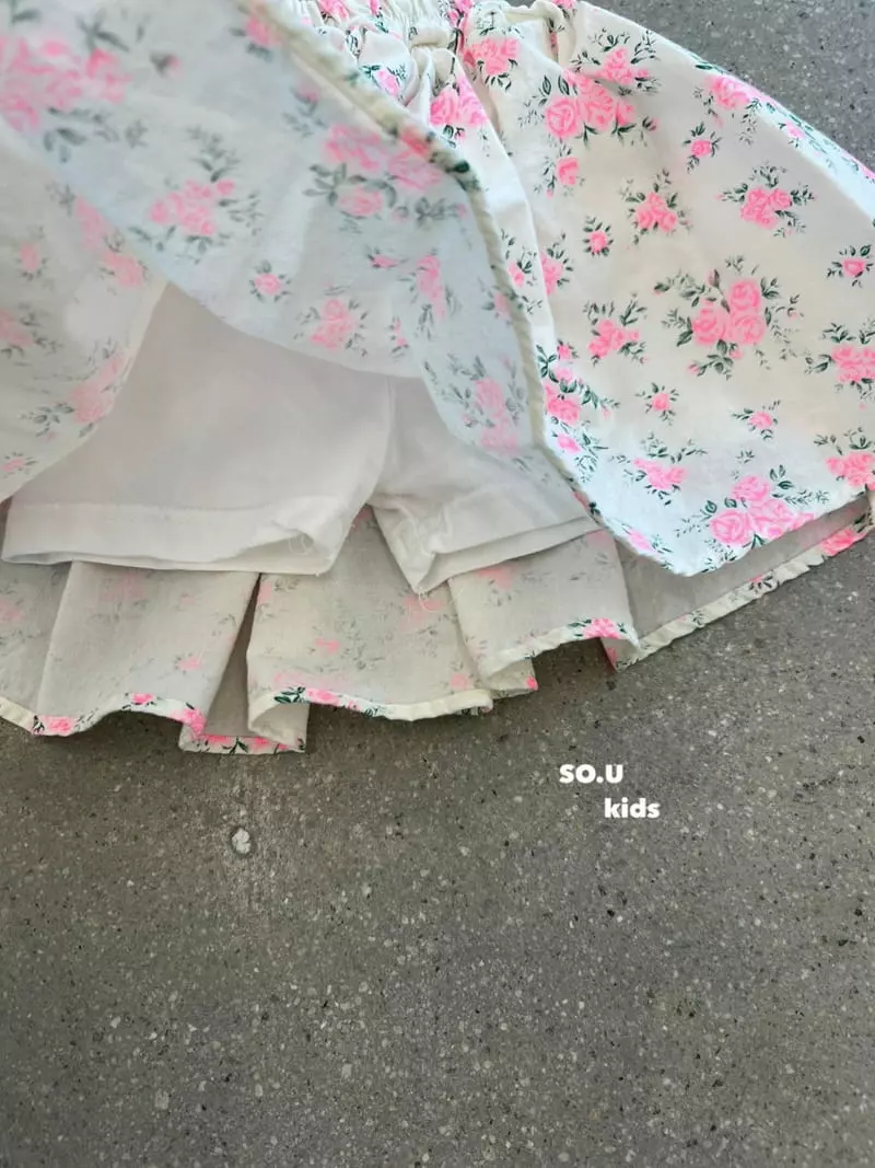 So U - Korean Children Fashion - #fashionkids - Flower Shirring Skirt - 11