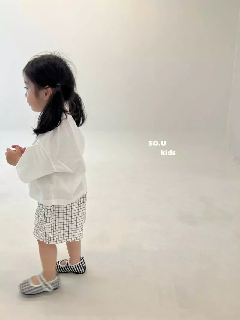 So U - Korean Children Fashion - #kidsshorts - Check Shorts - 5