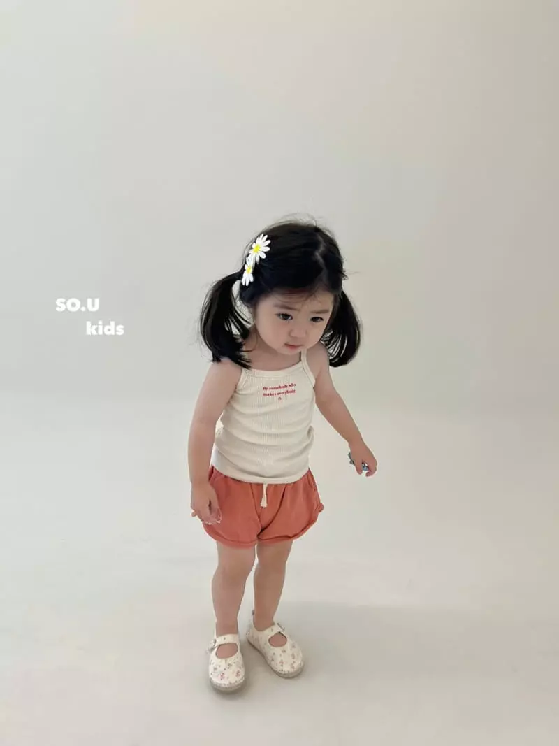 So U - Korean Children Fashion - #kidsshorts - Somebody Sleeveless Tee - 3