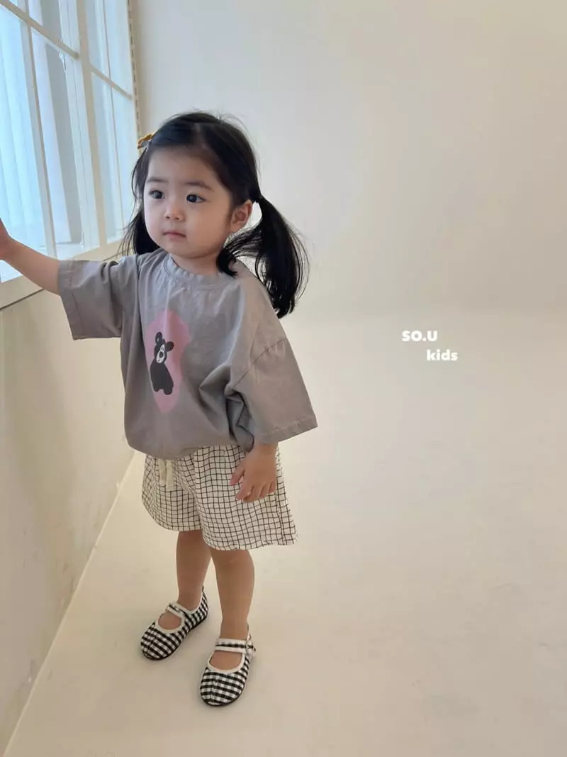So U - Korean Children Fashion - #kidsstore - Check Shorts - 6