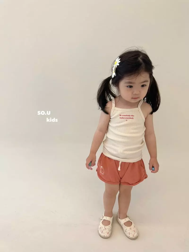 So U - Korean Children Fashion - #kidsshorts - Somebody Sleeveless Tee - 4