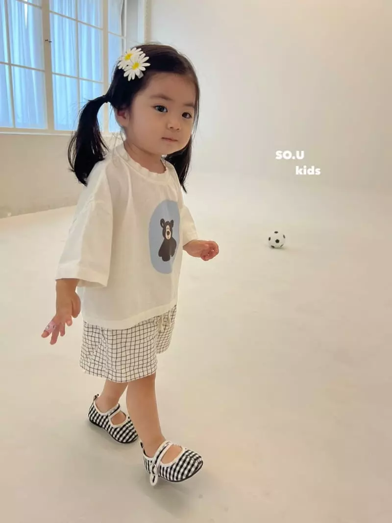 So U - Korean Children Fashion - #littlefashionista - Bear Tee - 3