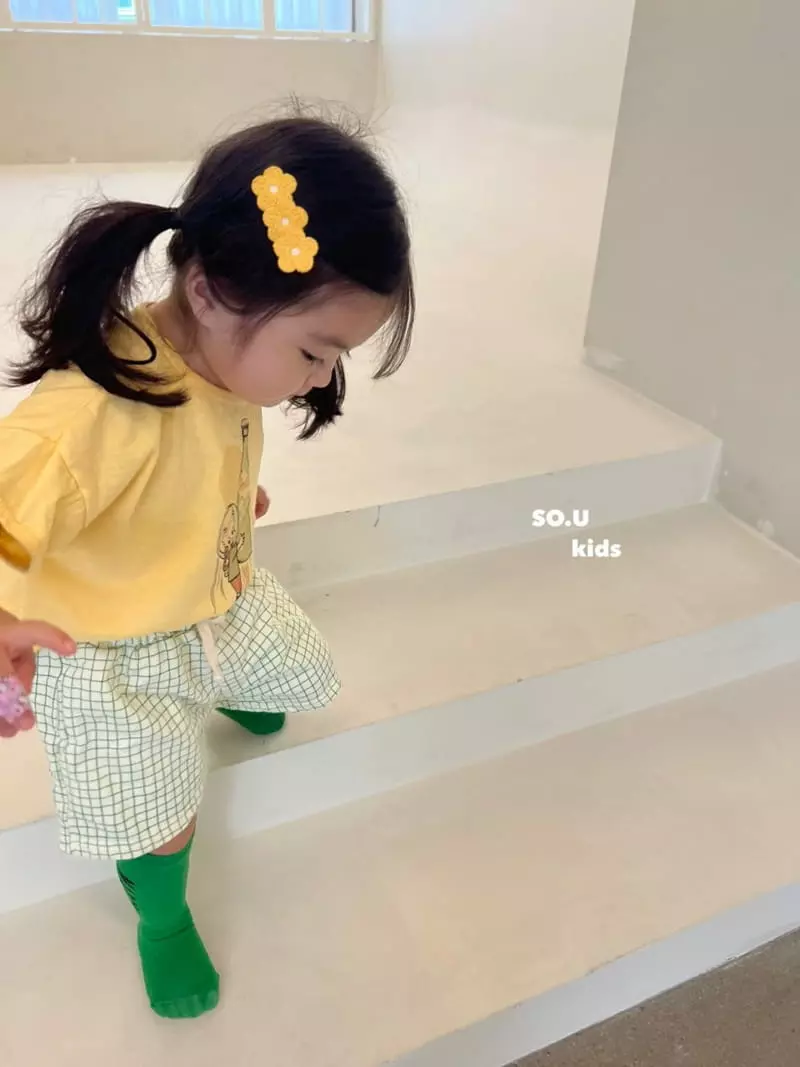 So U - Korean Children Fashion - #magicofchildhood - Check Shorts - 10