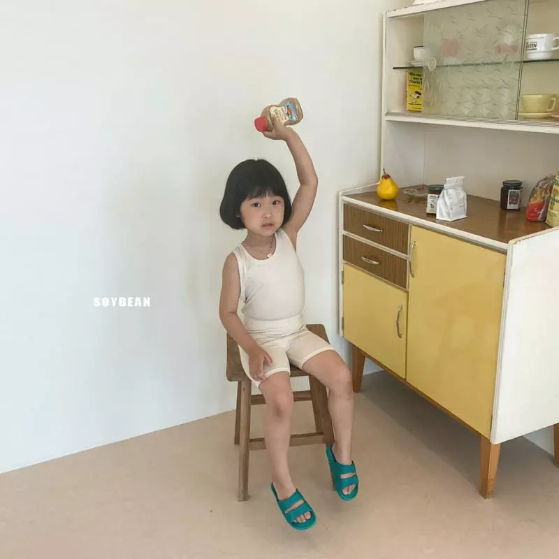 Soybean - Korean Children Fashion - #Kfashion4kids - Sleeveless Slim Easywear - 2