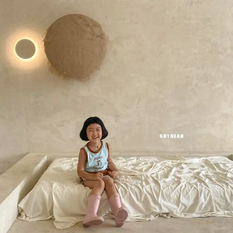 Soybean - Korean Children Fashion - #childofig - Puppy Swim Top Bottom Set - 11