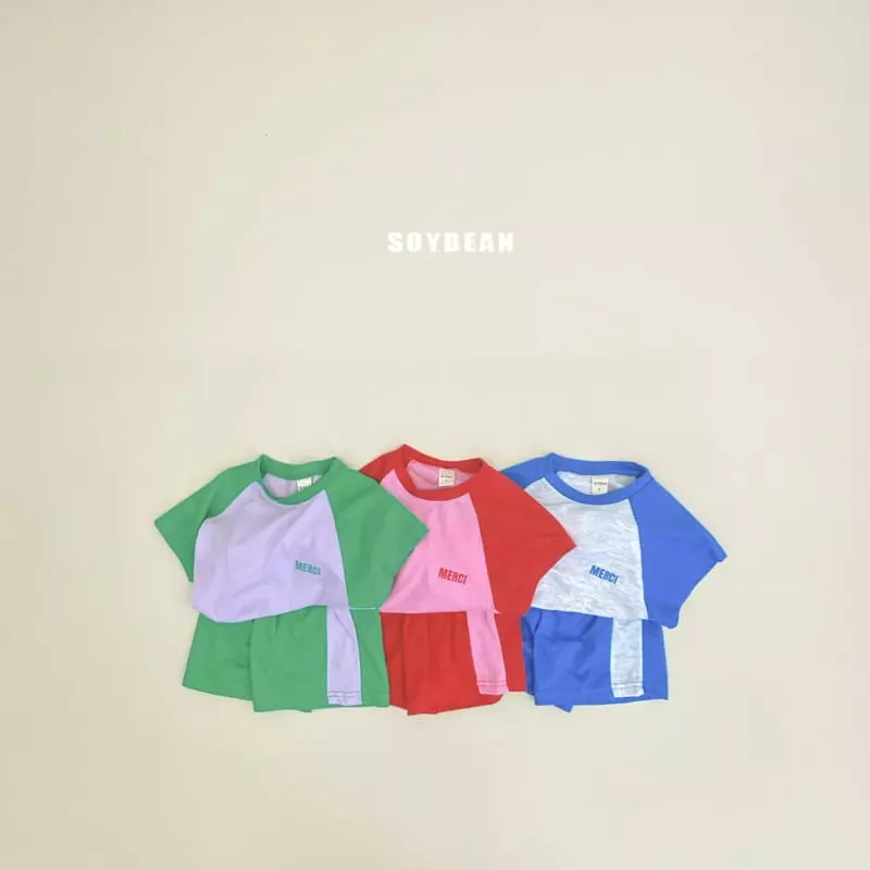 Soybean - Korean Children Fashion - #childofig - Merci Top Bottom Set - 12