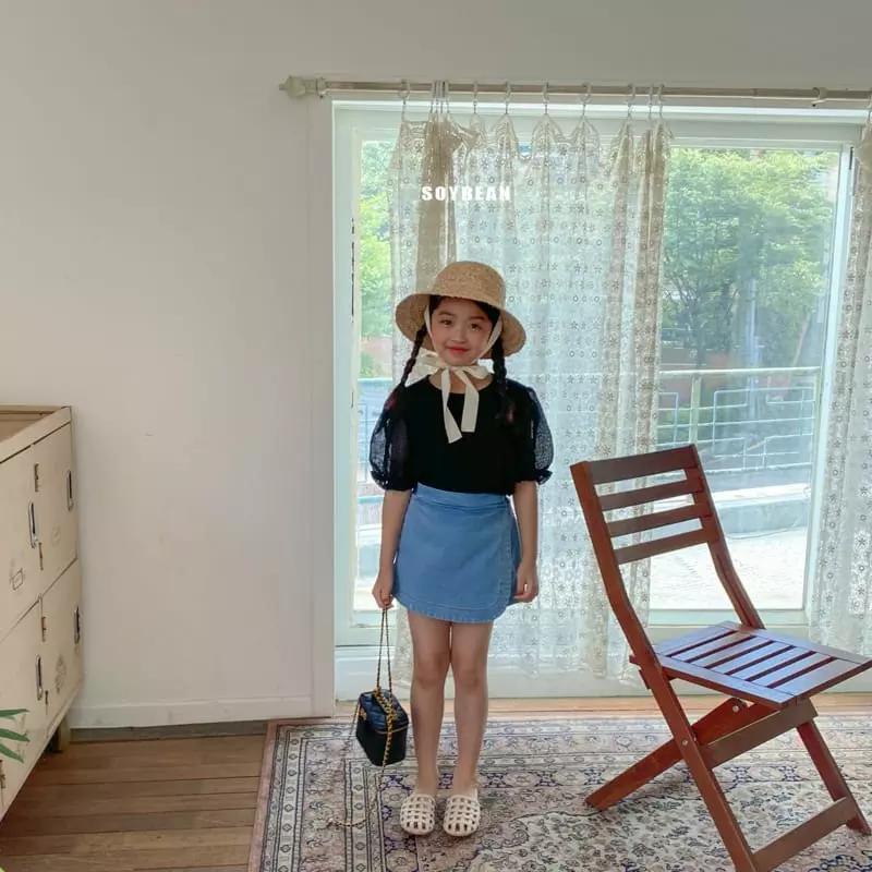 Soybean - Korean Children Fashion - #childrensboutique - Denim Skirt Pants - 10