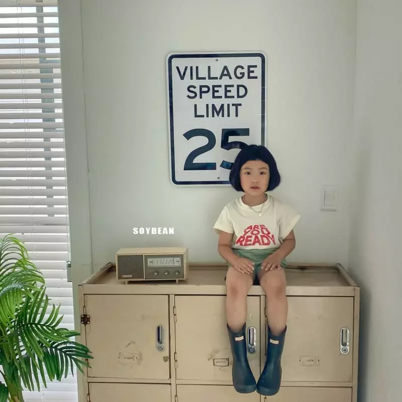 Soybean - Korean Children Fashion - #designkidswear - Are You Ready Cap Sleeves Tee - 10