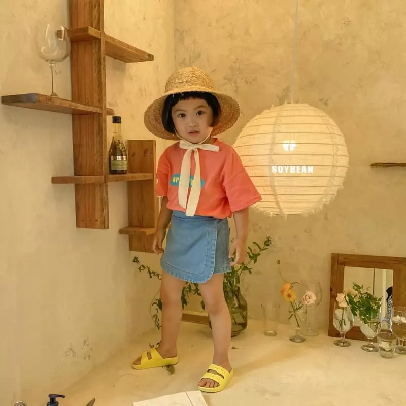 Soybean - Korean Children Fashion - #discoveringself - Denim Skirt Pants - 12