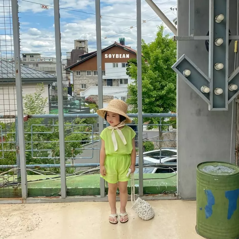 Soybean - Korean Children Fashion - #kidsshorts - Wind Song Top Bottom Set - 8