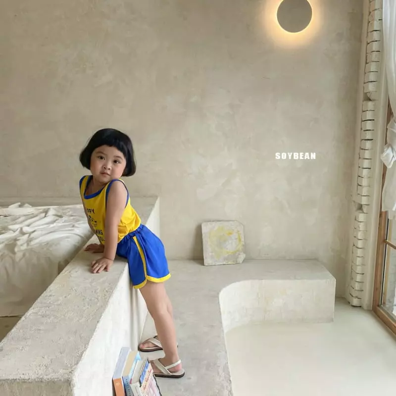 Soybean - Korean Children Fashion - #kidsshorts - Puppy Swim Top Bottom Set - 2