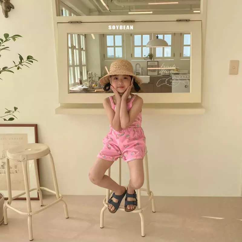 Soybean - Korean Children Fashion - #kidsshorts - Ice Cream Top Bottom Set - 6