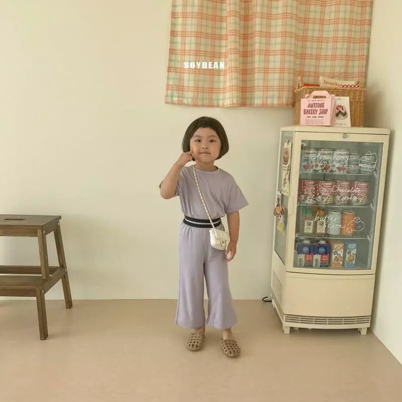 Soybean - Korean Children Fashion - #kidzfashiontrend - Point Band Top Bottom Set - 8